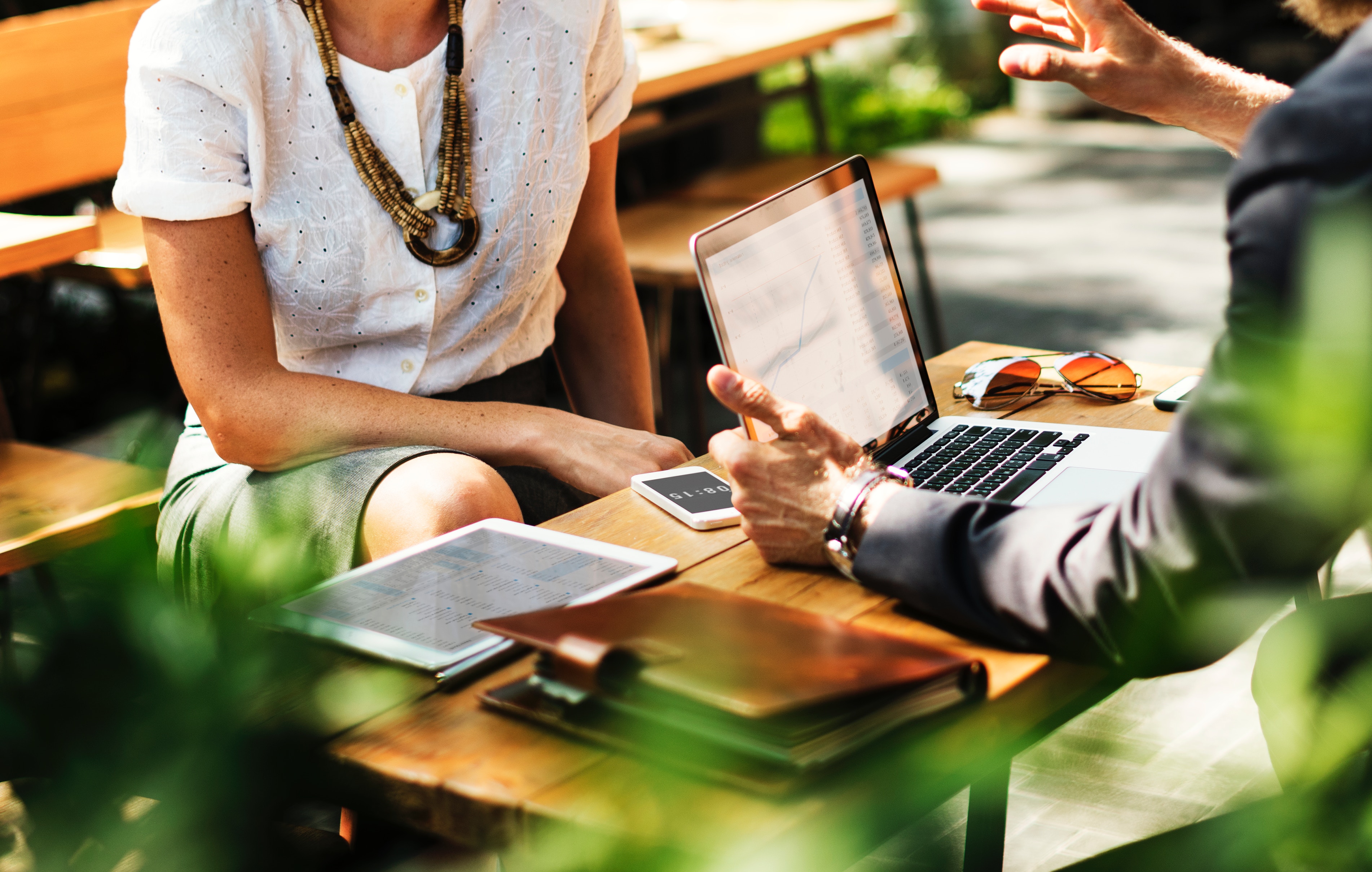 Couple meeting with financial adviser